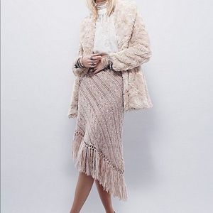 Free People Asymmetrical Sweater Skirt